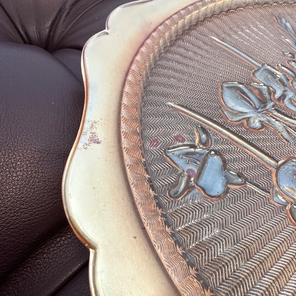 1950s Jeannette Glass Company Iris plate or tray - Picture 8 of 9